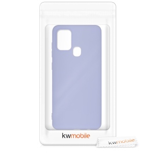 Husa Kwmobile pentru Samsung Galaxy A21s, Mov deschis, Silicon, 52494.139 - Img 7