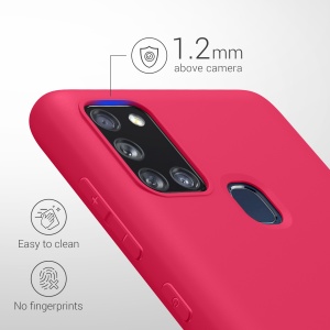 Husa Kwmobile pentru Samsung Galaxy A21s, Roz, Silicon, KWM000011GI018C - Img 3