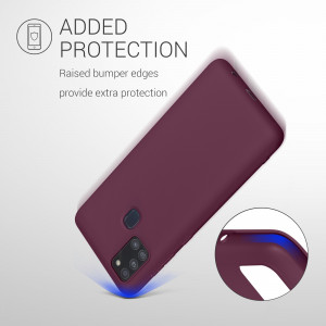 Husa Kwmobile pentru Samsung Galaxy A21s, Silicon, Violet, 52494.187 - Img 7