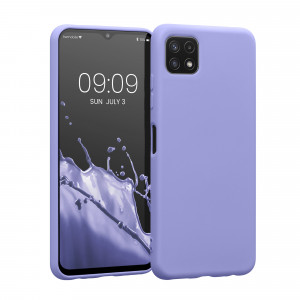 Husa Kwmobile pentru Samsung Galaxy A22 5G, Silicon, Albastru, 58471.108 - Img 1