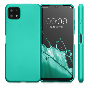 Husa Kwmobile pentru Samsung Galaxy A22 5G, Silicon, Verde, 55247.128 - Img 2