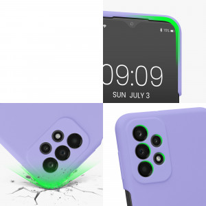 Husa Kwmobile pentru Samsung Galaxy A23, Silicon, Mov, 57829.108 - Img 8