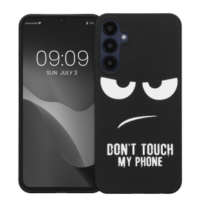 Husa Kwmobile pentru Samsung Galaxy A25, Negru/Alb, Silicon, KWM000021QB001C - Img 2