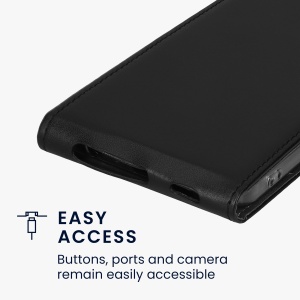 Husa Kwmobile pentru Samsung Galaxy A25, Negru, Piele ecologica, KWM000021ON001C - Img 4