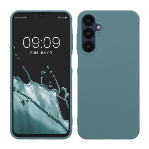 Husa Kwmobile pentru Samsung Galaxy A25, Verde inchis, Silicon, KWM000021MX013C - Img 1