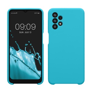 Husa Kwmobile pentru Samsung Galaxy A32 5G, Albastru deschis, Silicon, KWM000012IW049C - Img 1