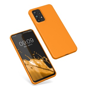 Husa Kwmobile pentru Samsung Galaxy A33 5G, Portocaliu, Silicon, KWM000015FQ014C - Img 2