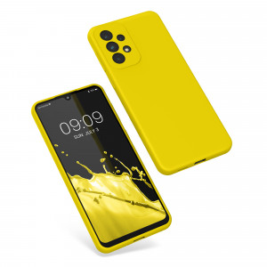 Husa Kwmobile pentru Samsung Galaxy A33 5G, Silicon, Galben, 57833.165 - Img 2