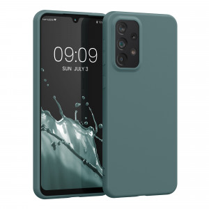 Husa Kwmobile pentru Samsung Galaxy A33 5G, Silicon, Verde, 57806.171 - Img 1
