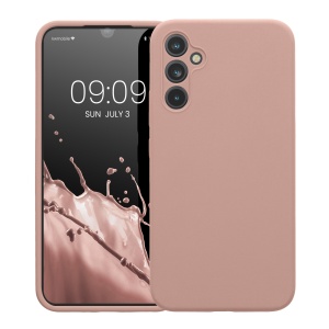 Husa Kwmobile pentru Samsung Galaxy A34 5G, Roz deschis, Silicon, KWM000018GC056C - Img 2