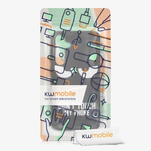 Husa Kwmobile pentru Samsung Galaxy A35, Negru/Alb, Silicon, KWM000021QC001C - Img 7