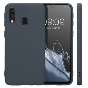 Husa Kwmobile pentru Samsung Galaxy A40, Silicon, Albastru, 48547.186 - Img 2
