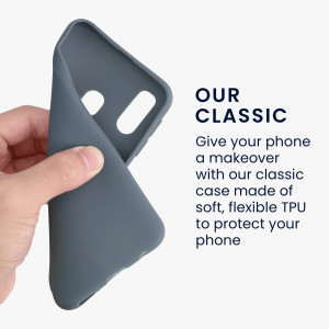 Husa Kwmobile pentru Samsung Galaxy A40, Silicon, Albastru, 48547.202 - Img 4