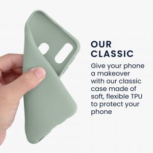 Husa Kwmobile pentru Samsung Galaxy A40, Silicon, Verde, 48547.172 - Img 4