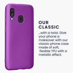 Husa Kwmobile pentru Samsung Galaxy A40, Violet, Silicon, 48546.24 - Img 4