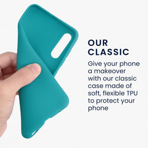 Husa Kwmobile pentru Samsung Galaxy A50, Silicon, Verde, 48054.57 - Img 4