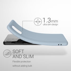 Husa Kwmobile pentru Samsung Galaxy A51, Albastru deschis, Silicon, KWM000010YZ052C - Img 6