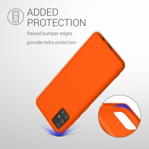 Husa Kwmobile pentru Samsung Galaxy A51, Portocaliu, Silicon, KWM000010YZ050C - Img 6
