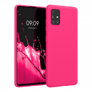 Husa Kwmobile pentru Samsung Galaxy A51, Roz, Silicon, 51196.77 - Img 1
