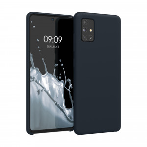 Husa Kwmobile pentru Samsung Galaxy A51, Silicon, Albastru, 51197.186 - Img 1