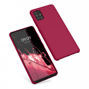 Husa Kwmobile pentru Samsung Galaxy A51, Silicon, Rosu, 51197.229 - Img 2