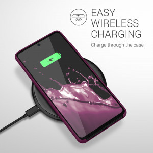 Husa Kwmobile pentru Samsung Galaxy A51, Silicon, Violet, 51197.187 - Img 7