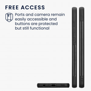 Husa Kwmobile pentru Samsung Galaxy A52/Galaxy A52 5G/Galaxy A52s 5G, Lemn, Maro/Negru, 58667.01 - Img 5