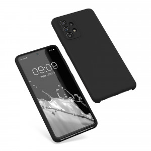 Husa Kwmobile pentru Samsung Galaxy A52/Galaxy A52 5G/Galaxy A52s 5G, Silicon, Negru, 54347.01 - Img 2