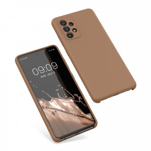 Husa kwmobile pentru Samsung Galaxy A52/Galaxy A52 5G/Galaxy A52s 5G, Silicon, Maro, 54347.245 - Img 2