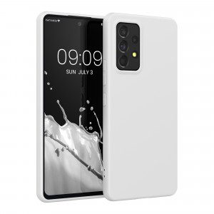 Husa Kwmobile pentru Samsung Galaxy A53 5G, Silicon, Alb, 57808.48 - Img 1