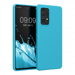 Husa Kwmobile pentru Samsung Galaxy A53 5G, Silicon, Albastru, 57808.205 - Img 1
