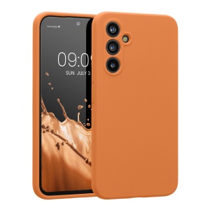 Husa Kwmobile pentru Samsung Galaxy A54 5G, Portocaliu, Silicon, KWM000018FQ052C - Img 1