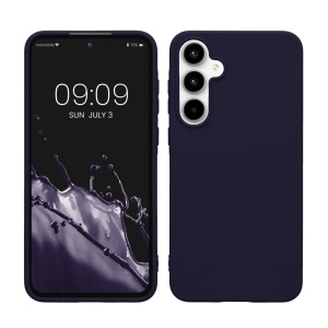 Husa Kwmobile pentru Samsung Galaxy A55 5G, Albastru inchis, Silicon, KWM000021MG028C - Img 1