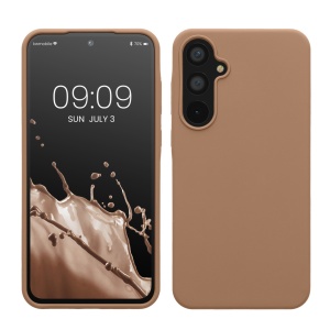 Husa Kwmobile pentru Samsung Galaxy A55 5G, Crem, Silicon, KWM000021ME025C - Img 1