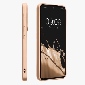 Husa Kwmobile pentru Samsung Galaxy A55, Auriu, Silicon, KWM000021MI005C - Img 4