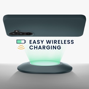 Husa Kwmobile pentru Samsung Galaxy A55, Verde inchis, Silicon, KWM000021MG012C - Img 8