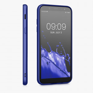Husa Kwmobile pentru Samsung Galaxy A6 (2018), Silicon, Albastru, 46374.64 - Img 5