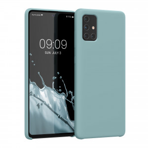 Husa kwmobile pentru Samsung Galaxy A71, Silicon, Verde, 51209.207 - Img 1