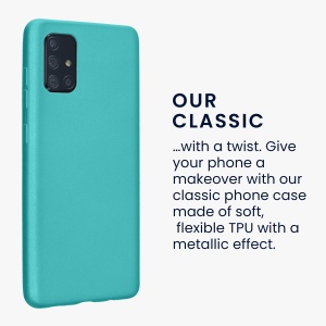 Husa Kwmobile pentru Samsung Galaxy A71, Verde deschis, Silicon, KWM000010ZN016C - Img 3