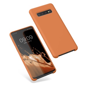 Husa Kwmobile pentru Samsung Galaxy S10, Portocaliu, Silicon, KWM000009QK051C - Img 2