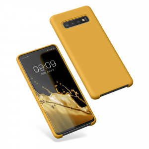Husa Kwmobile pentru Samsung Galaxy S10, Silicon, Galben, 47732.191 - Img 2