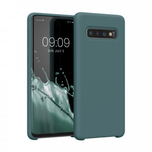 Husa Kwmobile pentru Samsung Galaxy S10, Verde, Silicon, 47732.207 - Img 1
