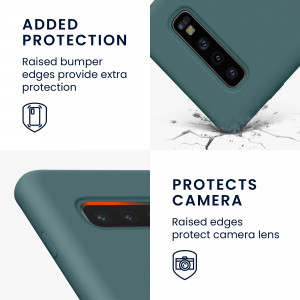 Husa Kwmobile pentru Samsung Galaxy S10, Verde, Silicon, 47732.207 - Img 4