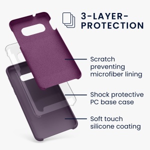 Husa Kwmobile pentru Samsung Galaxy S10e, Mov inchis, Silicon, KWM000009SG043C - Img 7