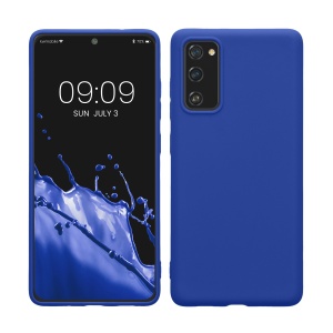 Husa Kwmobile pentru Samsung Galaxy S20 FE, Albastru, Silicon, KWM0000121L062C - Img 1