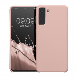 Husa kwmobile pentru Samsung Galaxy S21 Plus, Silicon, Roz, 54066.52 - Img 2