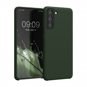 Husa Kwmobile pentru Samsung Galaxy S21, Verde, Silicon, 54056.118 - Img 1