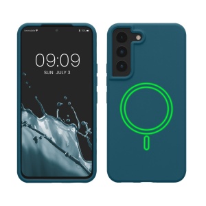 Husa Kwmobile pentru Samsung Galaxy S22, Albastru, Silicon, KWM000021RB002C - Img 1