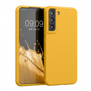 Husa Kwmobile pentru Samsung Galaxy S22 Plus, Silicon, Galben, 56761.191 - Img 1
