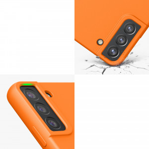 Husa kwmobile pentru Samsung Galaxy S22 Plus, Silicon, Portocaliu, 56761.150 - Img 8